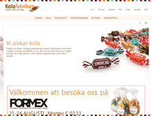 Tablet Screenshot of kolafabriken.se